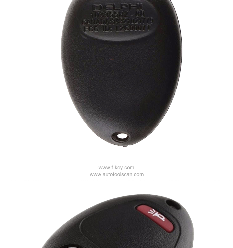 AK013012 Buick 2+1 Button remote key 315MHz FCC ID L2C0007T