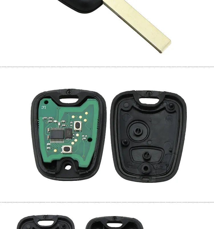 AK009007 Peugeot 307 Remote Key 2 Button 433MHz With Groove ID46 7961 AK009007 Peugeot 307 Remote Key 2 Button 433MHz With Groove ID46 7961