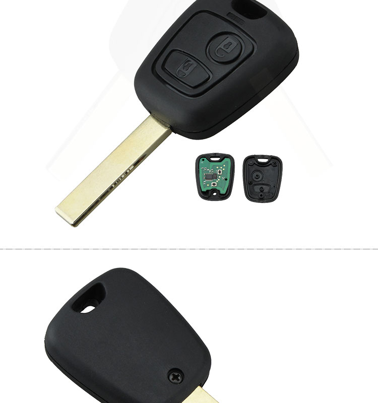 AK009007 Peugeot 307 Remote Key 2 Button 433MHz With Groove ID46 7961