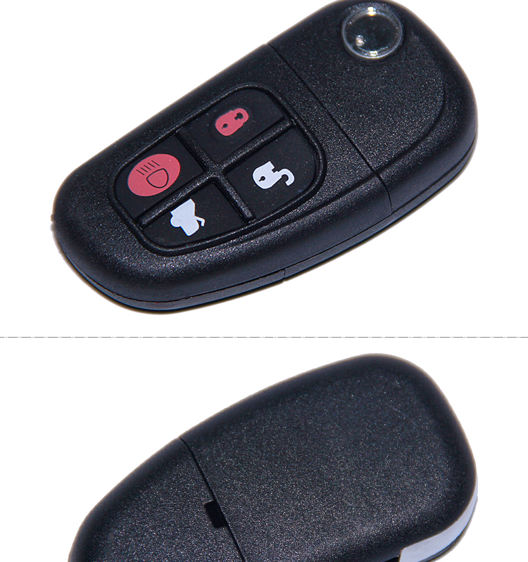 AK025008 4 button Folding remote control key 434MHZ For Jaguar 4D60