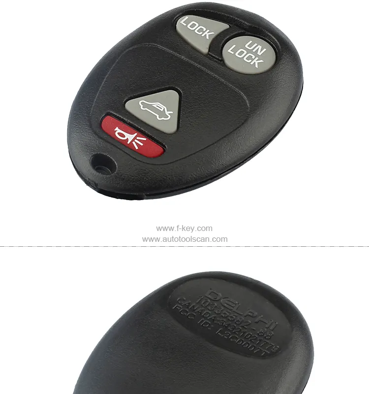 AK013003 Buick 4 Button Remote Set 315mhz L2C0007T