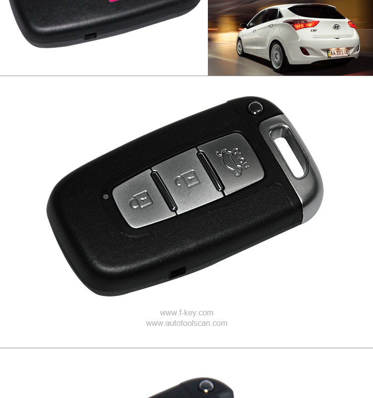 AK020006 Hyundai IX35  3 Button Smart Card Key 433MHZ ID46