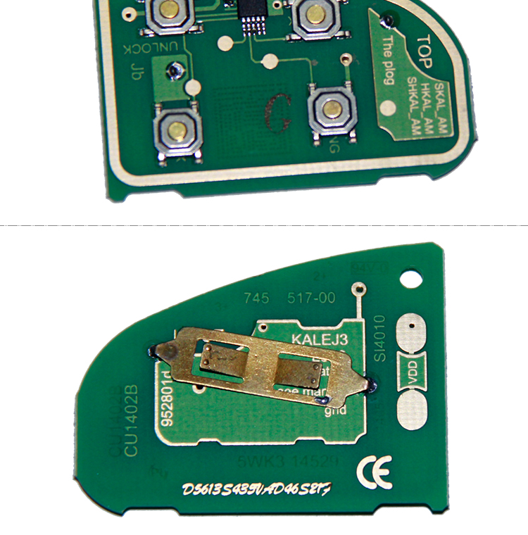 AK025008 4 button Folding remote control key 434MHZ For Jaguar 4D60