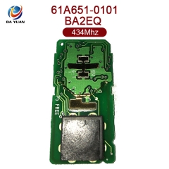 AK007087  for Toyota smart card 3 buttons 61A651 0101 BA2EQ 434MHZ 8A Chip