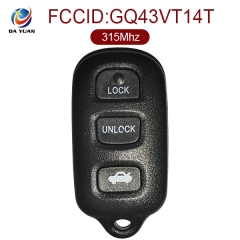 AK007006  for Toyota 3+1 Button Remote Set(USA) 315MHZ FCCID GQ43VT14T