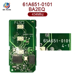 AK007087  for Toyota smart card 3 buttons 61A651 0101 BA2EQ 434MHZ 8A Chip