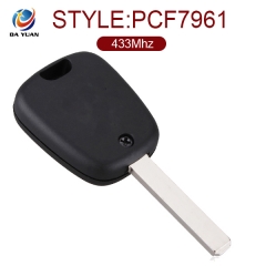 AK009008 for Peugeot 307 Remote Key 2 Button 433MHz ID46 PCF7961 Without Groove