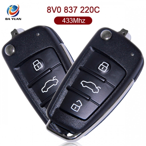 AK008040 Original For Audi A3 3 Button 433MHZ ID48  8V0 837 220C