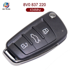 AK008034 for Audi A3 Q3  3 Button Remote key 434MHZ 8V0 837 220