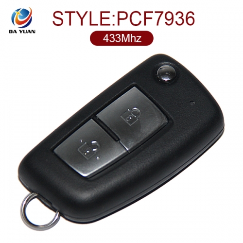 AK027030 Original for Nissan Flip Key 2 Button 433MHz PCF7936 TWB1G0026B