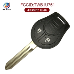 AK027020 for Nissan Micra K14 2010 Remote Key 2 Button 433MHz ID46 PCF7936 TWB1U761