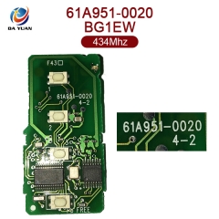 AK052010 Original for Lexus smart card 3+1 Button 434MHz 8A Chip  61A951-0020 BG1EW