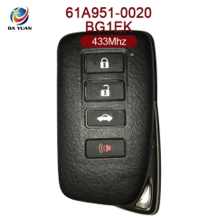 AK052008 Original for Lexus Smart Card 3+1 Button 433MHz 61A951-0020  BG1EK