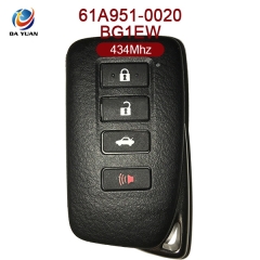 AK052010 Original for Lexus smart card 3+1 Button 434MHz 8A Chip  61A951-0020 BG1EW