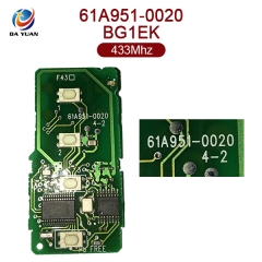 AK052008 Original for Lexus Smart Card 3+1 Button 433MHz 61A951-0020  BG1EK
