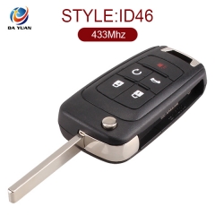 AK014008 for Chevrolet Camaro Flip Remote Key 5 Button 433MHz ID46 13501260