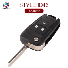 AK014002 for Chevrolet Cruze Flip Remote Key 3 Button 433MHz ID46 13500219