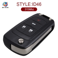 AK014006 for Chevrolet Cruze Flip Remote Key 3+1 Button 315MHz ID46