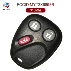 AK014021 for Chevrolet Remote Key 3 Button 315MHz MYT3X6898B