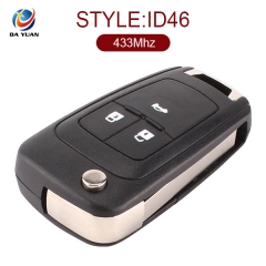 AK014002 for Chevrolet Cruze Flip Remote Key 3 Button 433MHz ID46 13500219