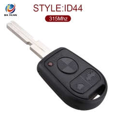 AK006002 For BMW E31 E32 E34 E36 E38 E39 E46 3 button Remote Key 315hz ID44 HU58