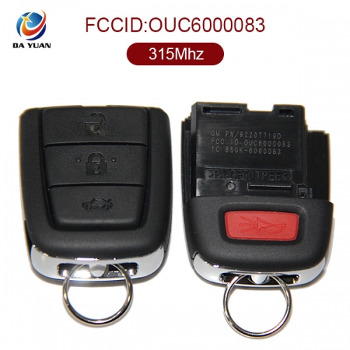 AK014034  for Chevrolet  3+1 button Remote Key 315MHZ OUC6000083