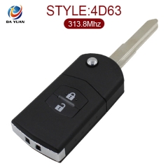 AK026010 for Mazda M6 M3 Flip Remote Key 2 Button 313.8MHZ (with 4D63)