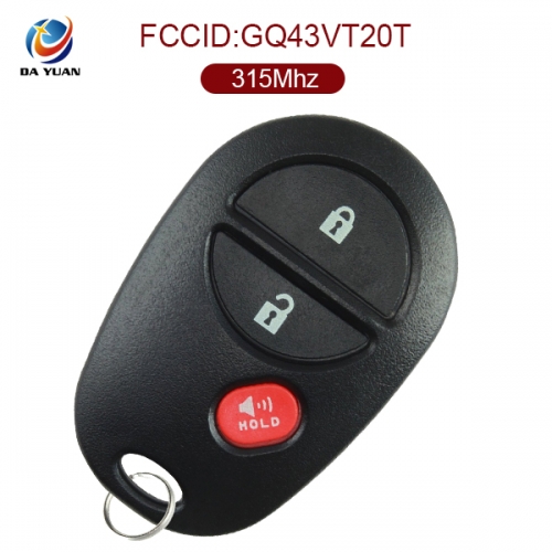 AK007095 2+1 button for toyota remote key 315mhz FCCID GQ43VT20T