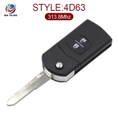 AK026010 for Mazda M6 M3 Flip Remote Key 2 Button 313.8MHZ (with 4D63)