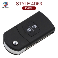 AK026011 for Mazda M5 Flip Remote Key 2 Button 434MHZ 4D63 Mitsubishi system