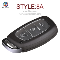 AK020002 3 button Smart remote key control 434mhz with 8A chip for Hyundai ix25 car