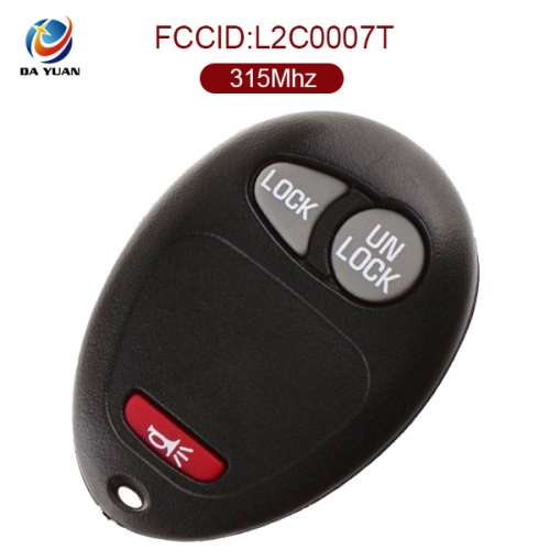 AK013012 for Buick 2+1 Button remote key 315MHZ FCC ID L2C0007T