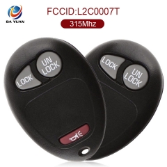 AK013012 for Buick 2+1 Button remote key 315MHZ FCC ID L2C0007T