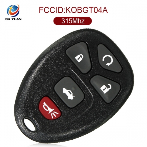 AK013011  for Buick 5 Button remote key 315MHZ GMC 22733524 FCC ID KOBGT04A