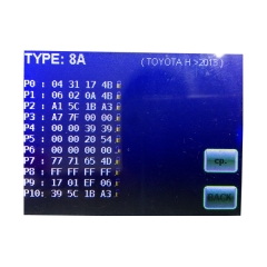 AK007096 Transponder key with Toyota H Chip 128Bit