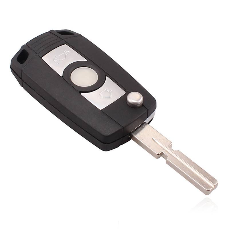 AS006004 BMW Modified Flip Remote Key Shell 3 Buttons Empty Case With HU58 Folding Blade