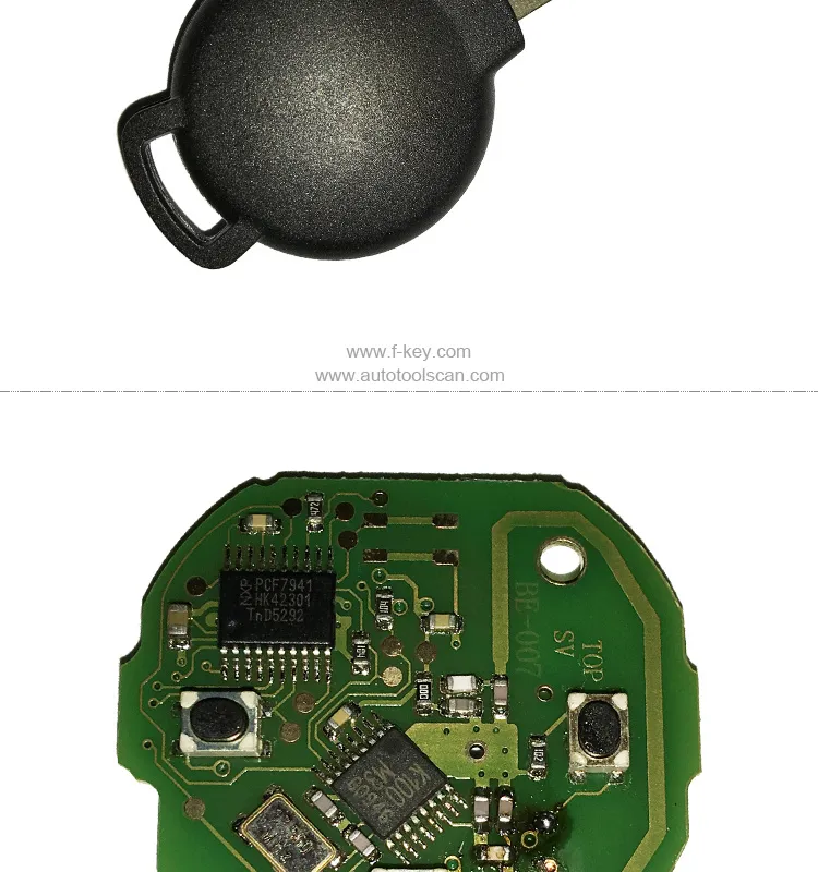 AK002026 3 Buttons 434MHZ Remote Key for Mercedes for Benz Smart With ID46 Immoblizer Chip for MB Complete Car Key