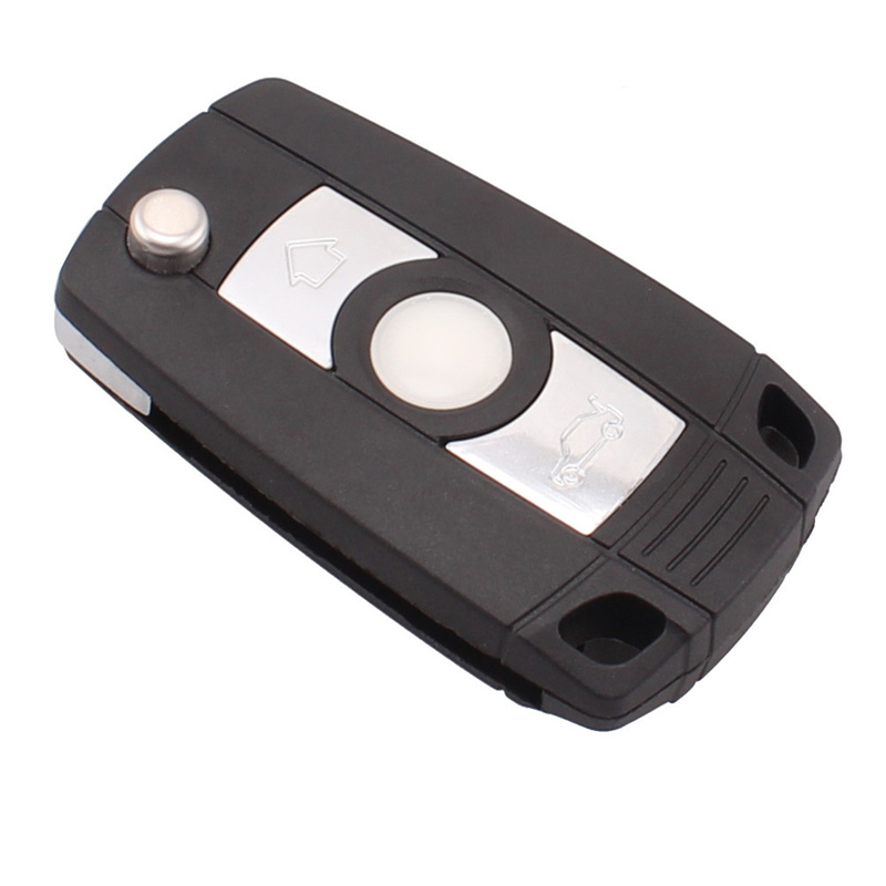 AS006005 BMW Modified Flip Remote Key Shell 3 Buttons Empty Case With HU92 Folding Blade
