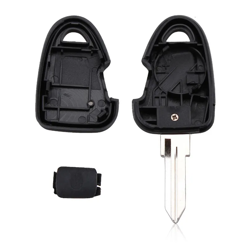 AS017003 car remote blank keys for fiat 1 button on side key case fob with battery holder No logo-3