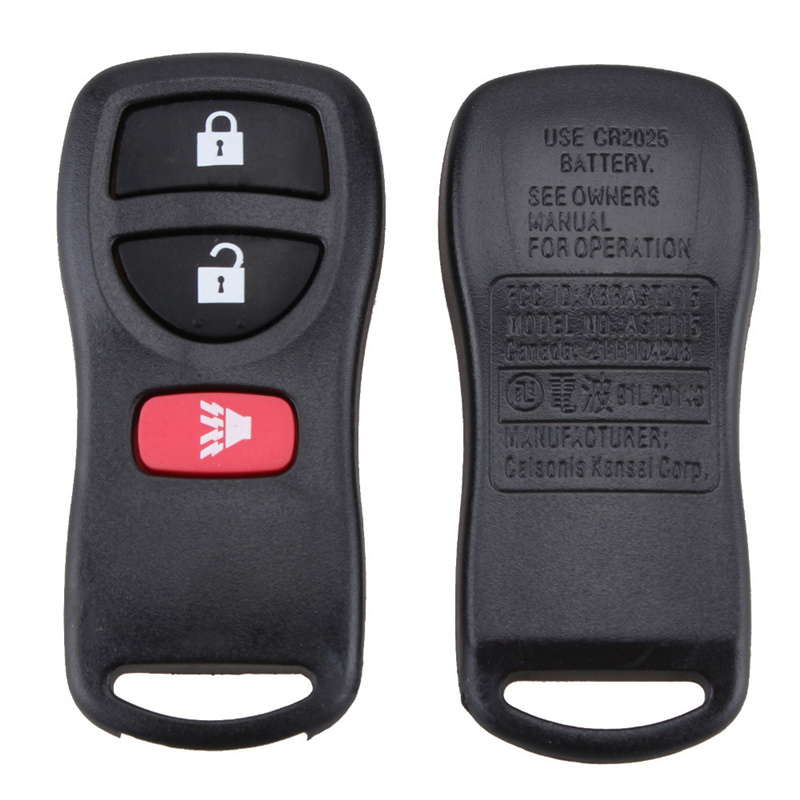 AS027017 NEW 3 button remote key shell case for Nissan Tiida LIVINA X-Trail QASHQAI Paladin