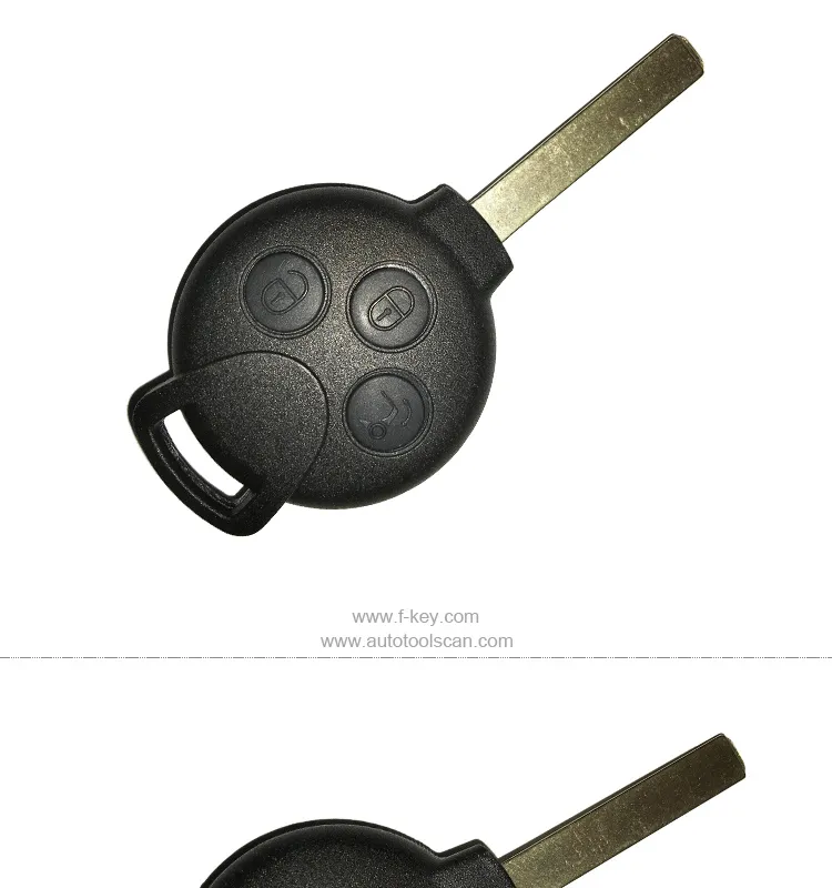 AK002026 3 Buttons 434MHZ Remote Key for Mercedes for Benz Smart With ID46 Immoblizer Chip for MB Complete Car Key