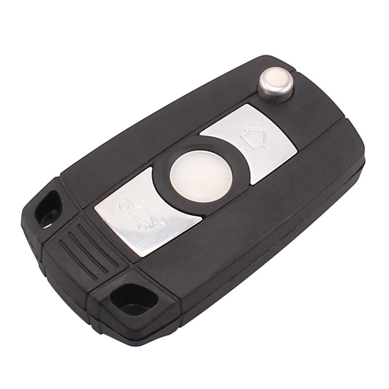 AS006005 BMW Modified Flip Remote Key Shell 3 Buttons Empty Case With HU92 Folding Blade