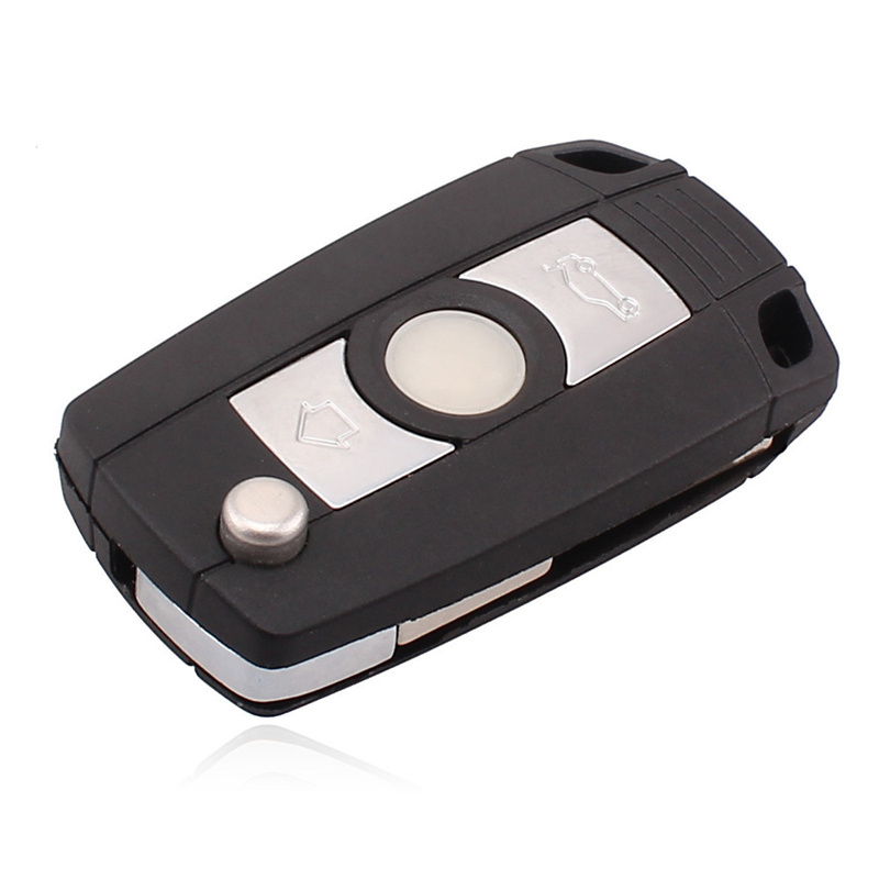 AS006004 BMW Modified Flip Remote Key Shell 3 Buttons Empty Case With HU58 Folding Blade