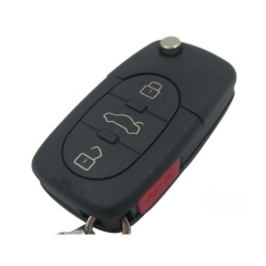 AS001004 Round for VW Remote Control Shell 3+1 Button Exclude Flip Head