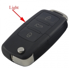 AS001003 3 Button Car Remote Filp Flip Key Shell Case Fob For Volkswagen Vw Jetta Golf Passat