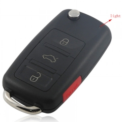 AS001008 3+ 1 Panic 4 Buttons Flip Remote Key Shell fit for VOLKSWAGEN VW Touareg