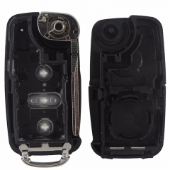 AS001022 3 Button Flip Fob Remote Folding Key Shell for VW Tiguan Golf