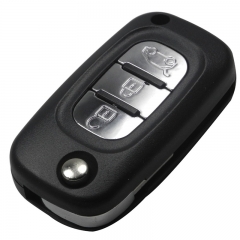 AS010014 3 Button Remote Flip Folding Key Shell Fob Case for Renault Duster Logan Fluence Clio