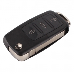 AS001003 3 Button Car Remote Filp Flip Key Shell Case Fob For Volkswagen Vw Jetta Golf Passat