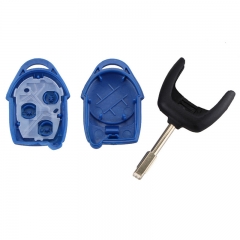 AS018001 Replacement 3 Button Transit Connect Set Remote Key Shell For Ford Blue Case